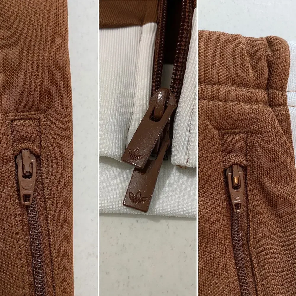 Adidas Originals Beckenbauer Tracksuit Preloved Brown White Size XL